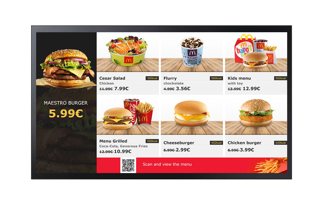 Digital signage за Ритейл